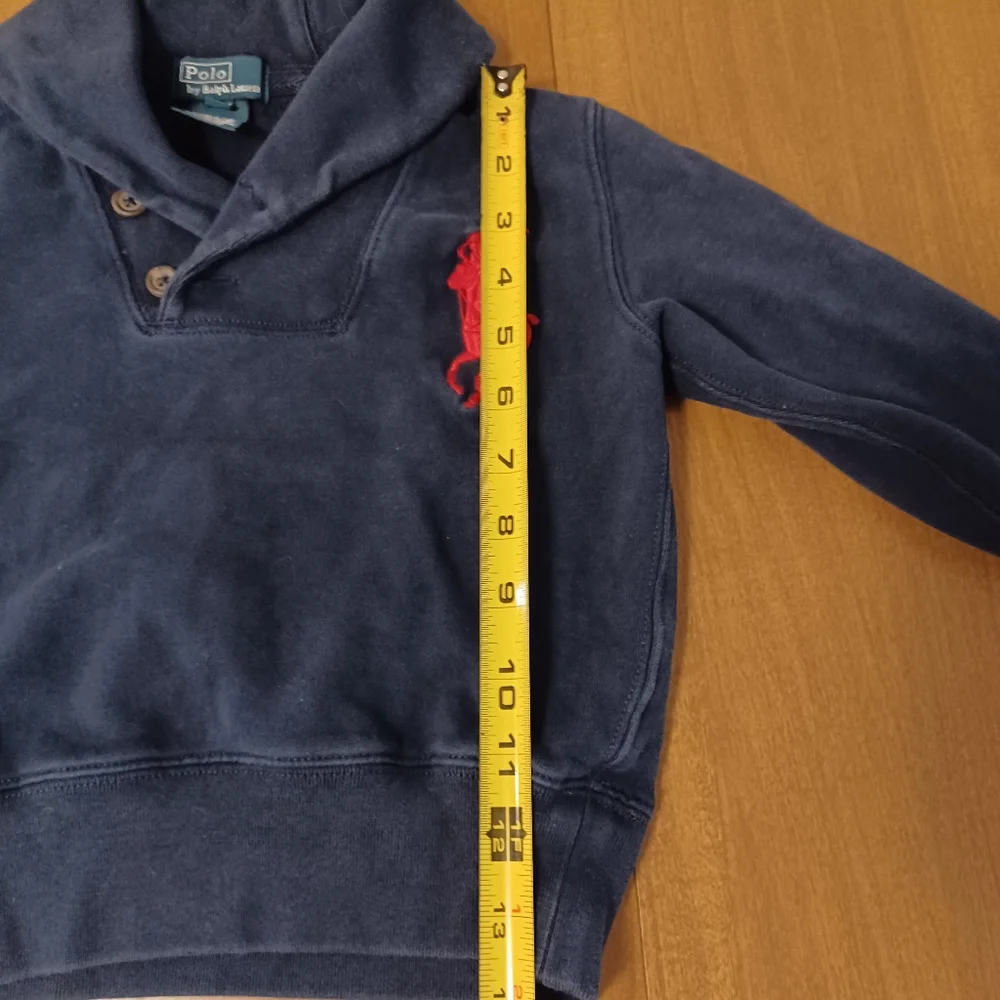 Polo Ralph Lauren Blue Pullover Toddler 4/4T Big Red Pony Long Sleeve